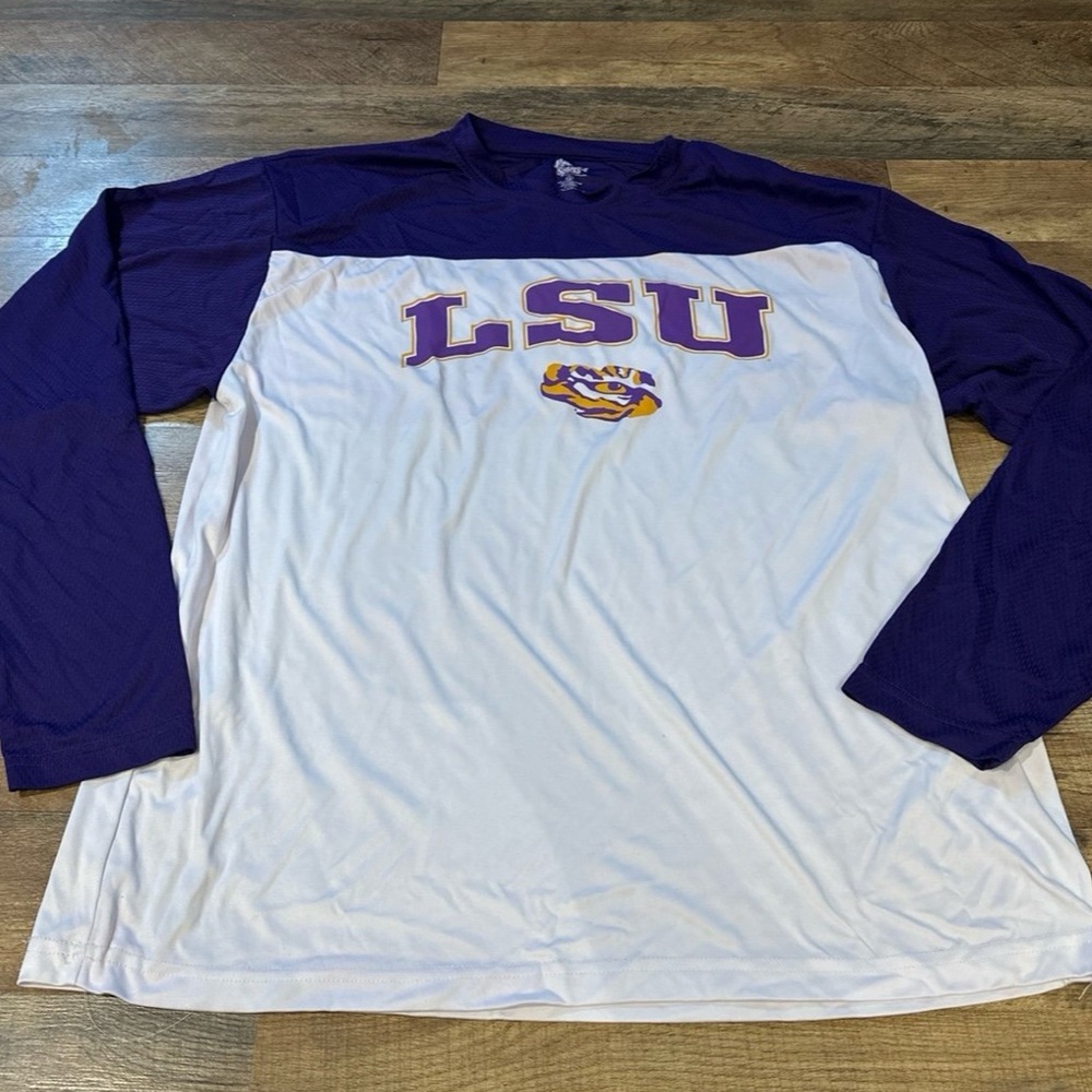 LSU Tigers Purple and White Long Sleeve Shirt